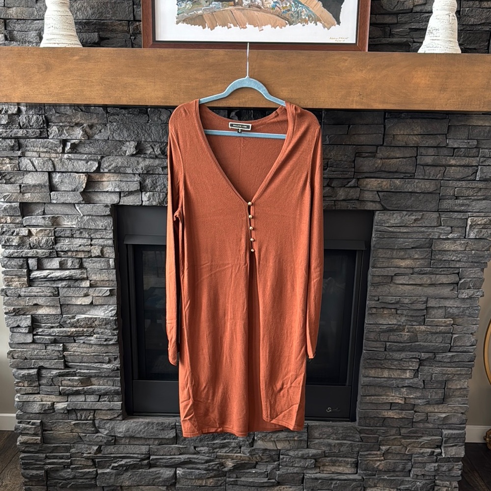 Elegant Rust Dress